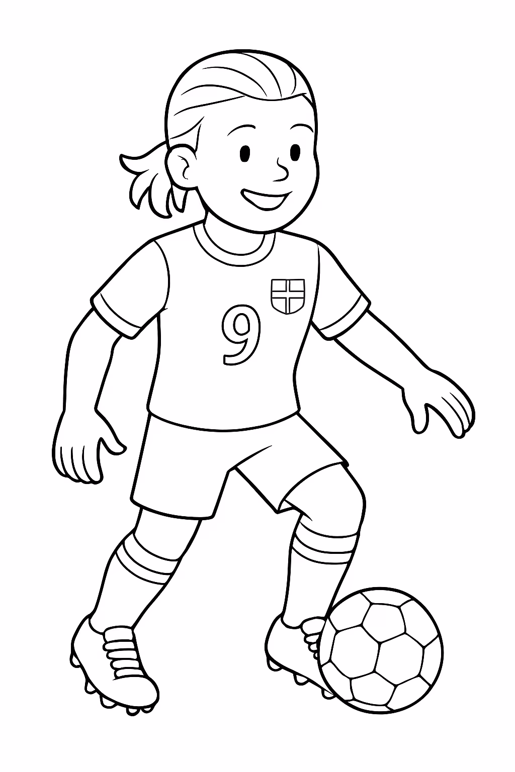 Jogador haland noruega para colorir — desenho para imprimir