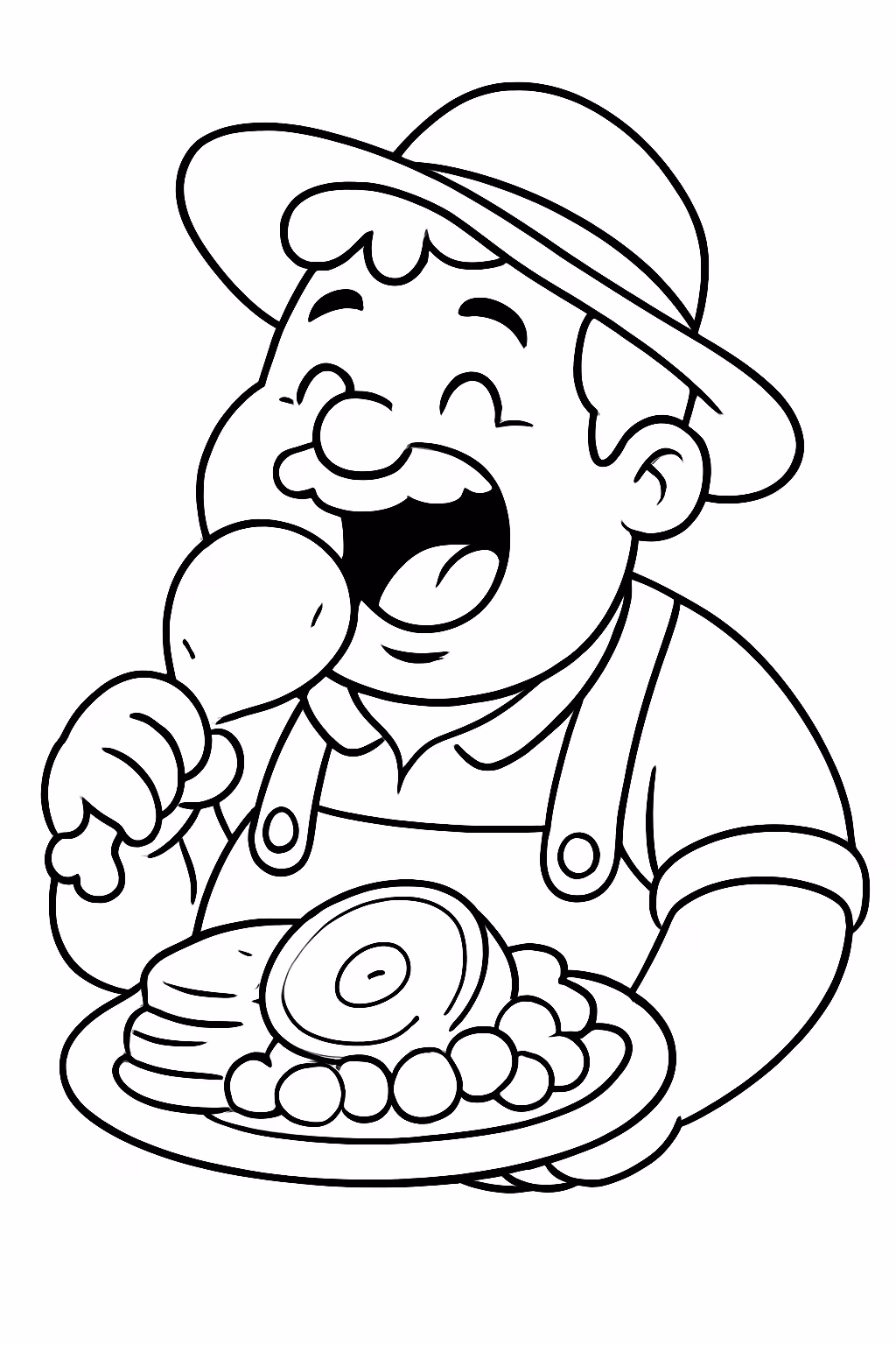 Jose comilao para colorir — desenho para imprimir