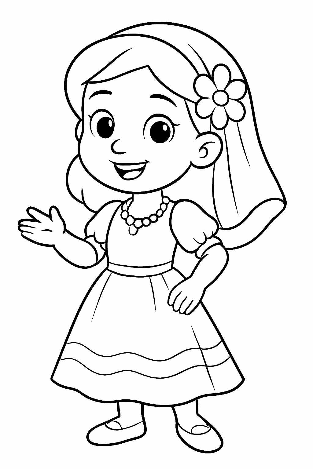 Jp maria clara para colorir — desenho para imprimir