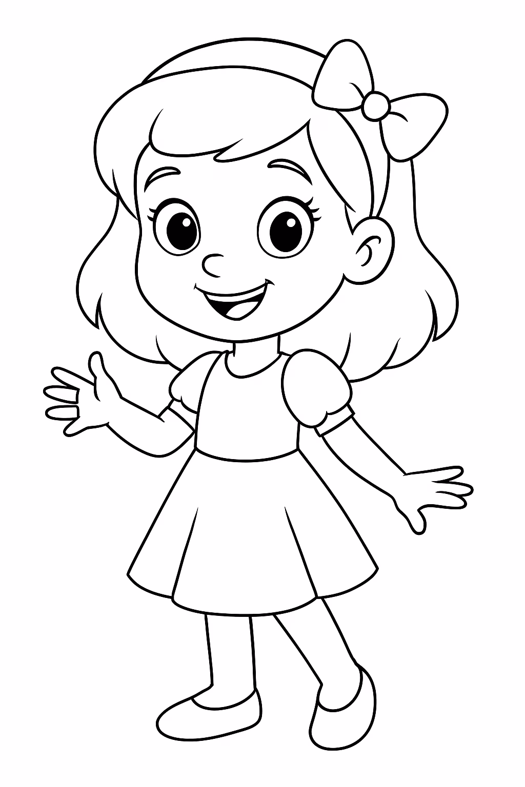 Kamilly para colorir — desenho para imprimir
