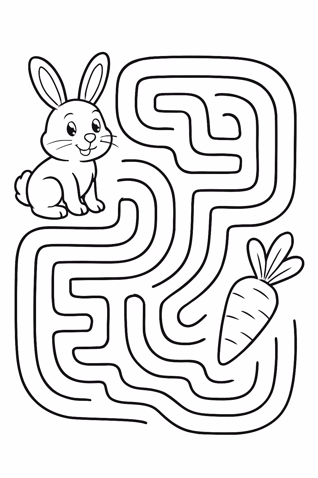 Labirinto estite para colorir — desenho para imprimir