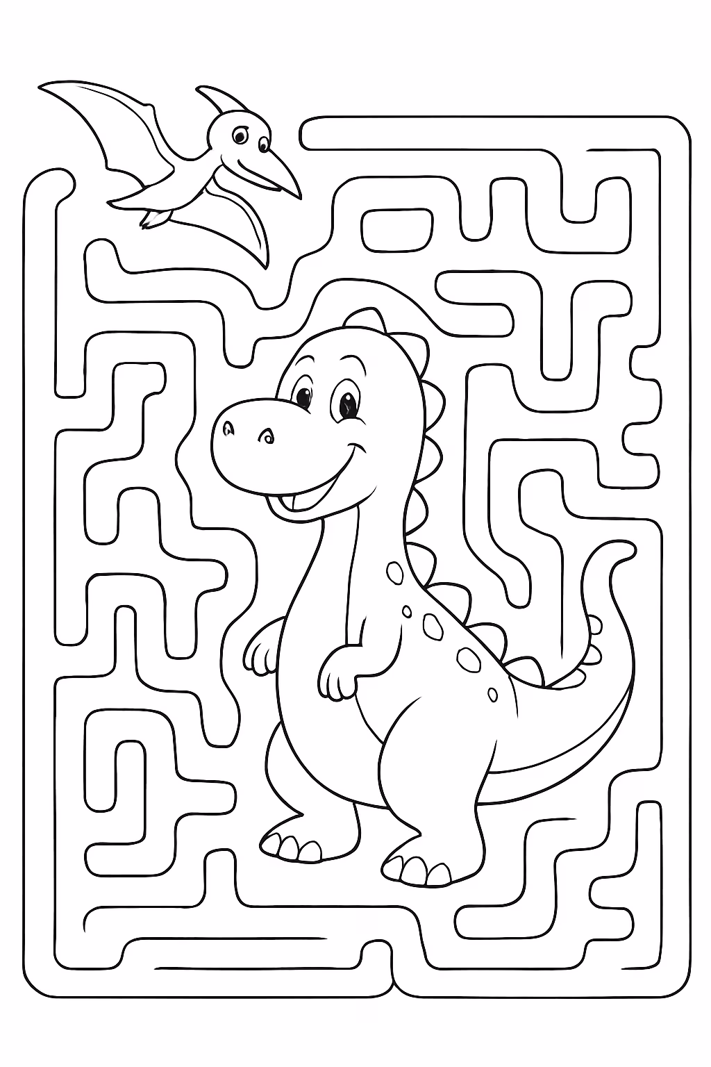 Labirito para colorir — desenho para imprimir