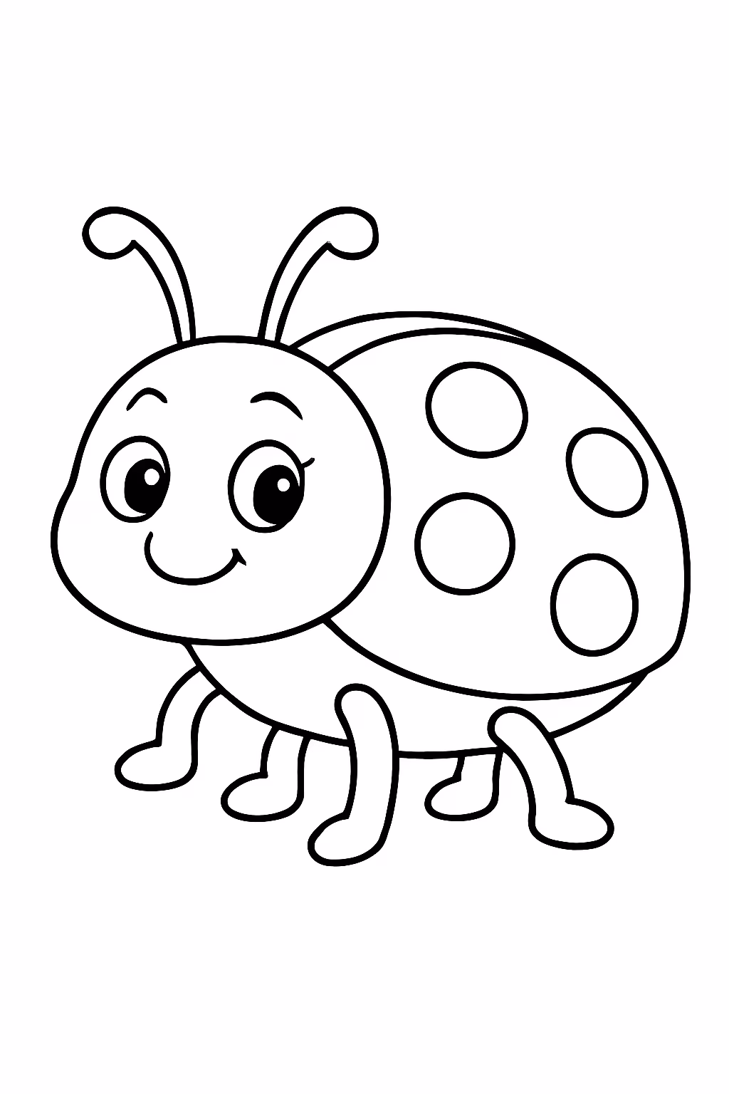 Lady bug para colorir — desenho para imprimir
