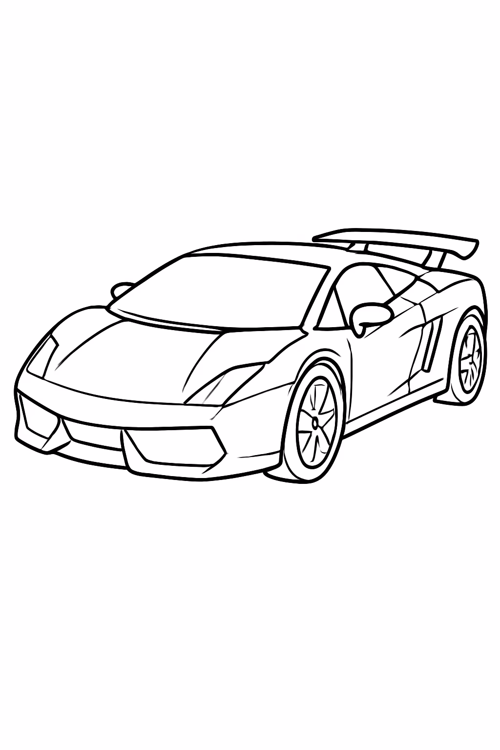 Lamborghini para colorir — desenho para imprimir