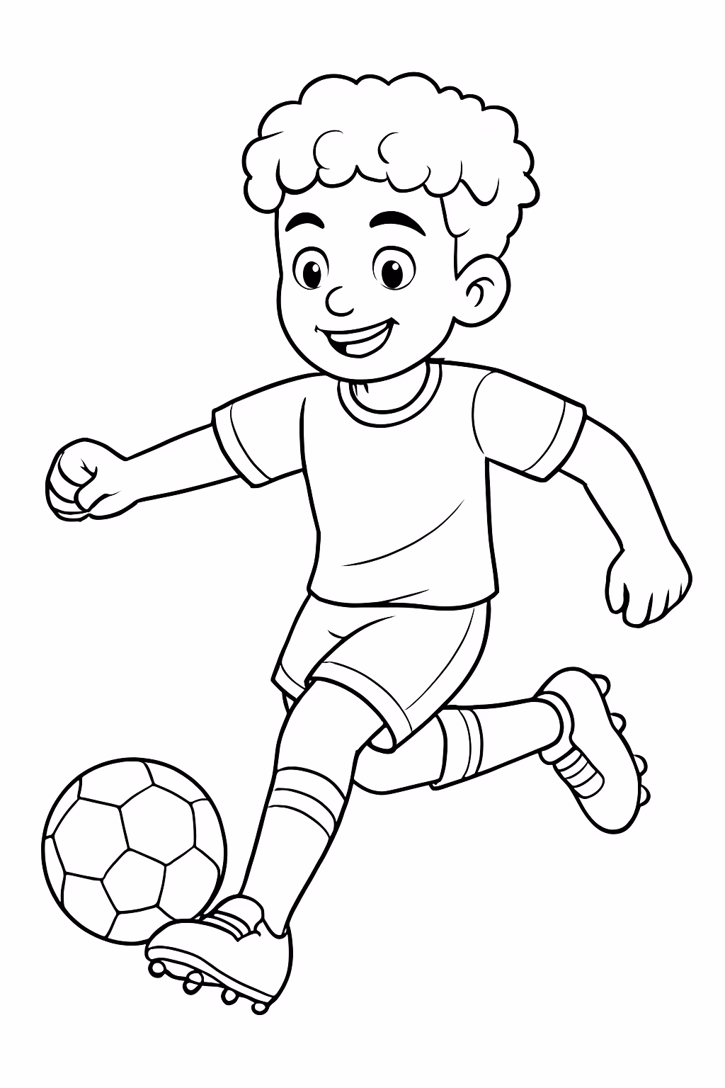 Lamine yamal jogando para colorir — desenho para imprimir