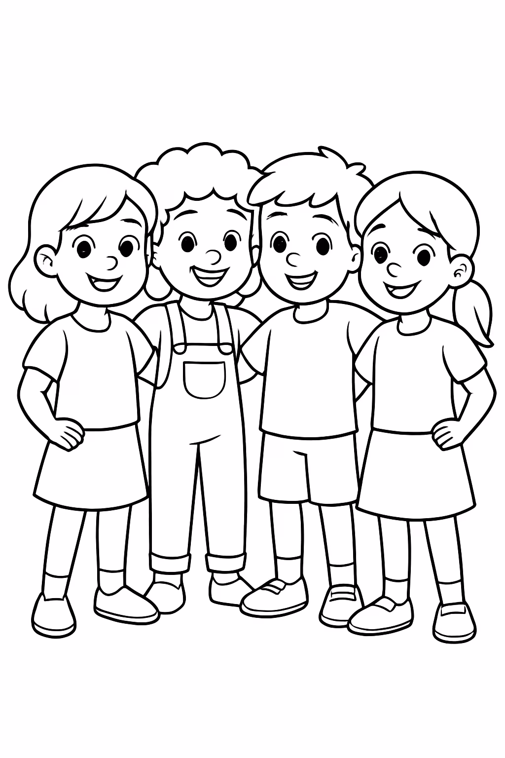 Lays e thayla e emily e samuel e andreza para colorir — desenho para imprimir