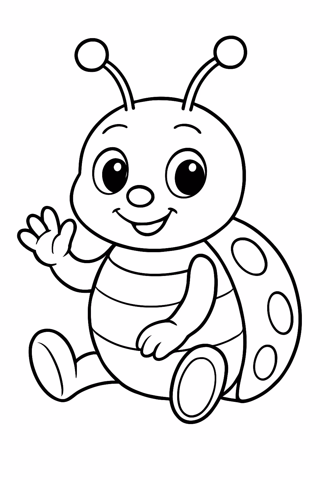 Ledy bagui para colorir — desenho para imprimir