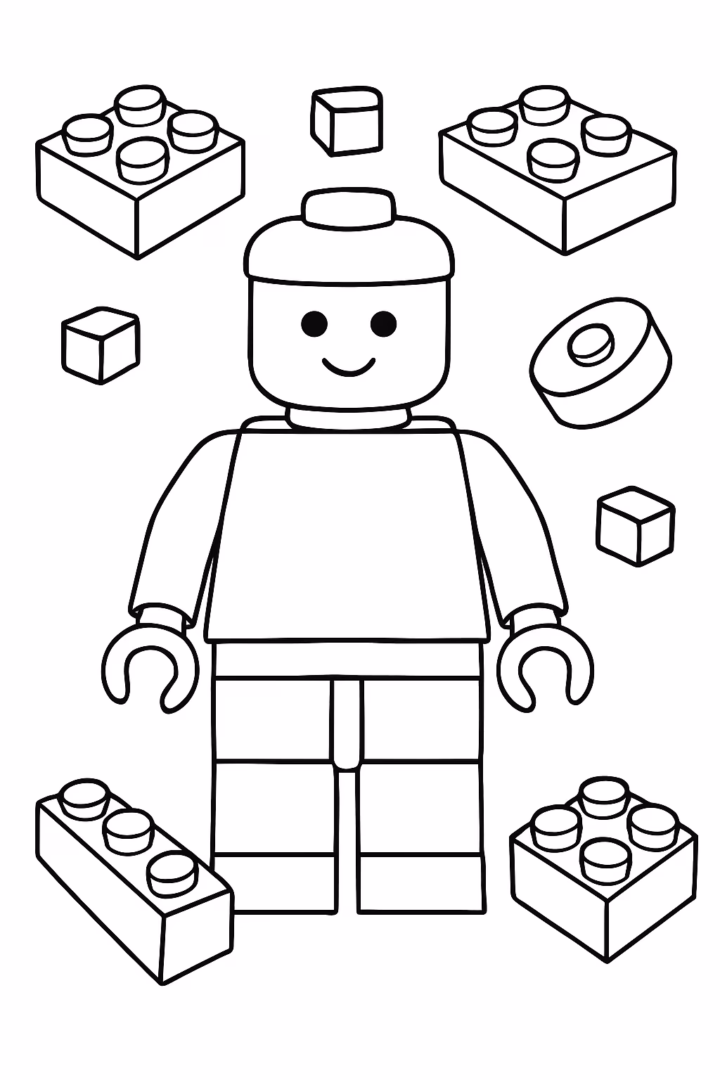 Legos para colorir — desenho para imprimir