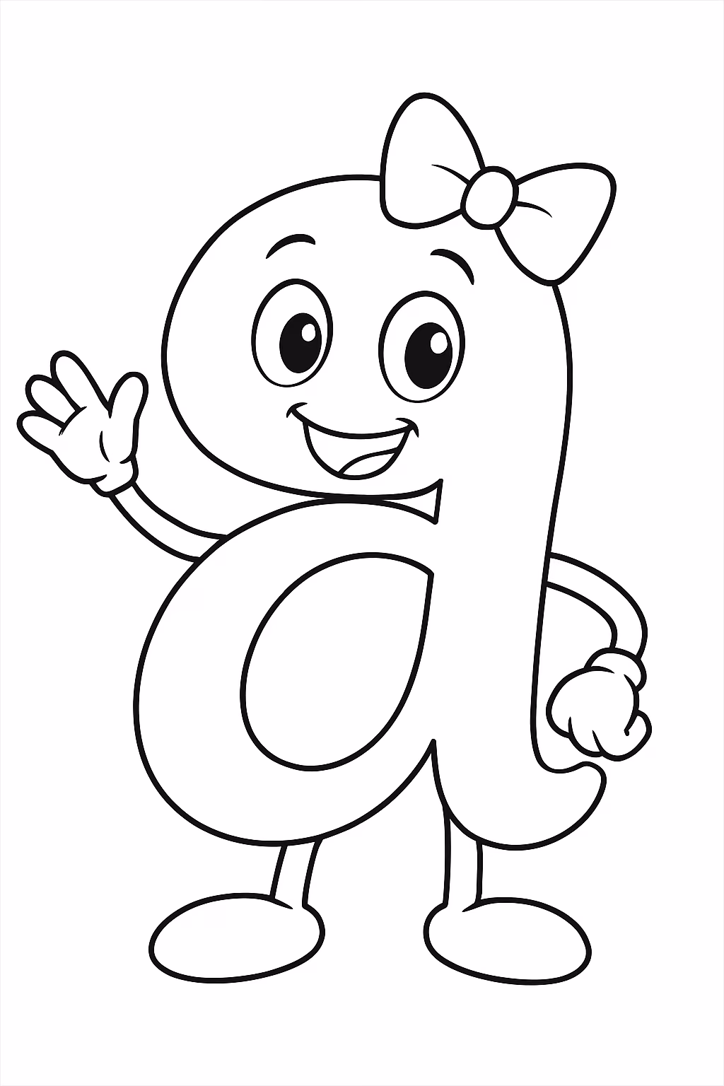 Letras cursivas para colorir — desenho para imprimir