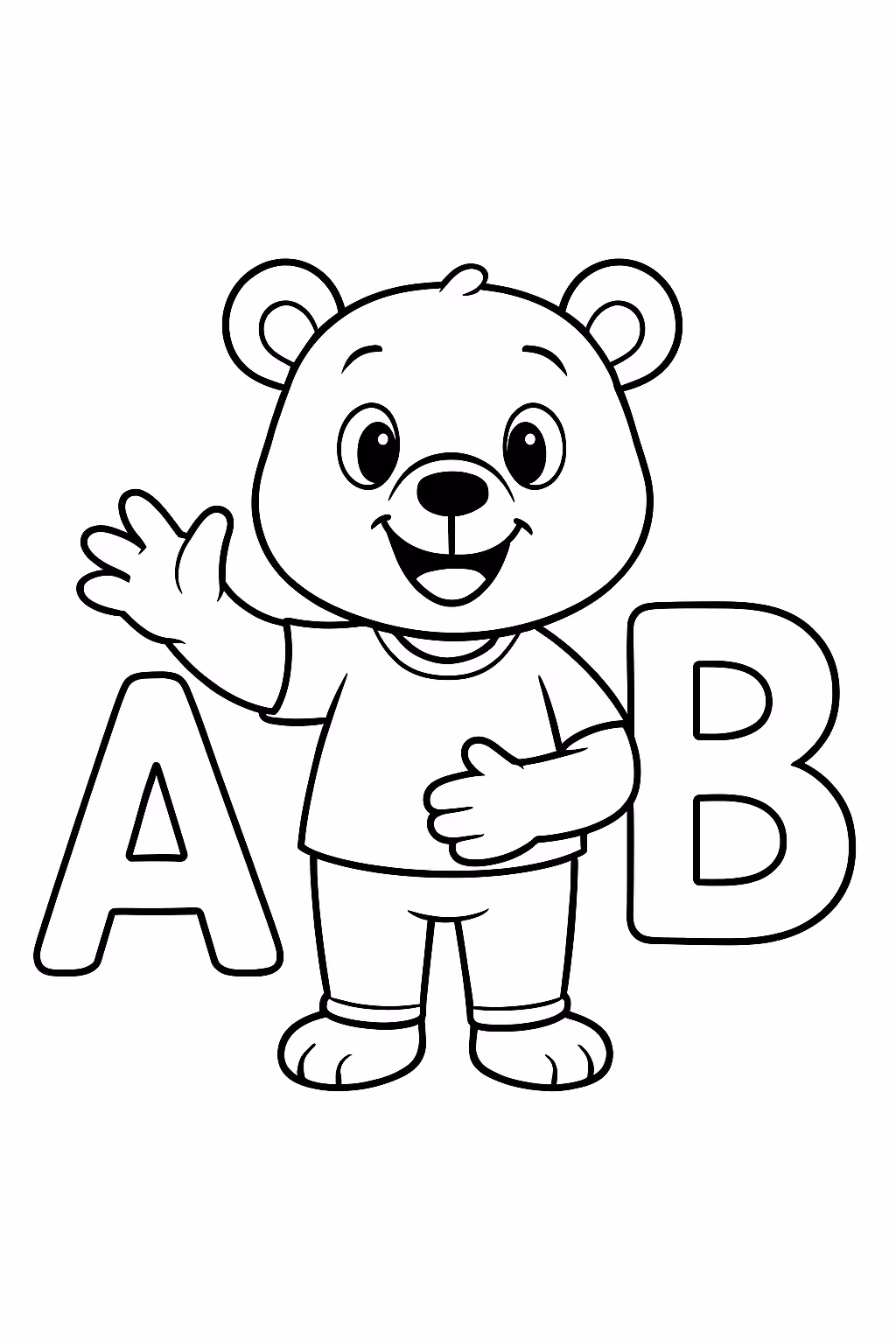 Letras do alfabeto para colorir — desenho para imprimir