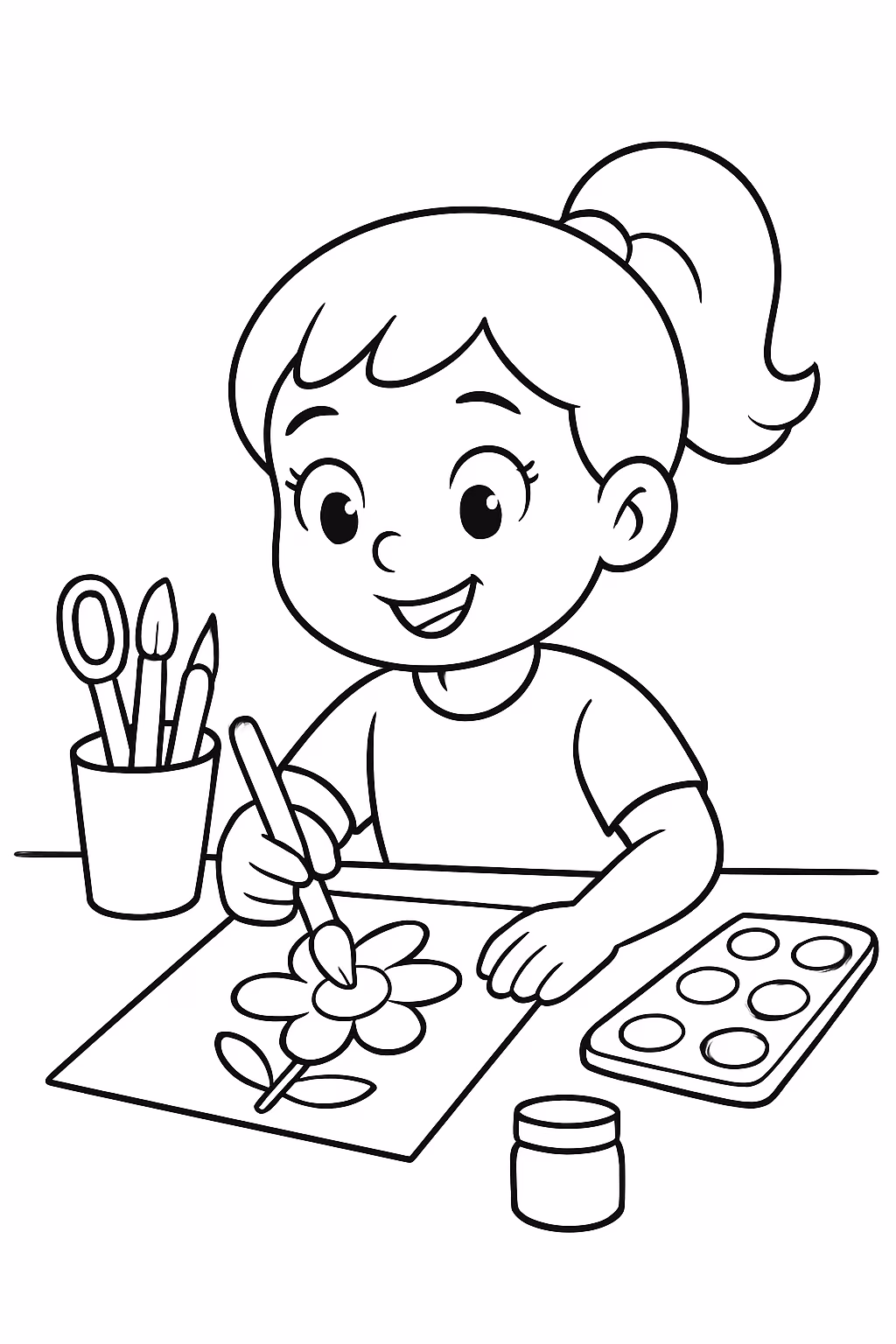 Licao de artes o ano para colorir — desenho para imprimir