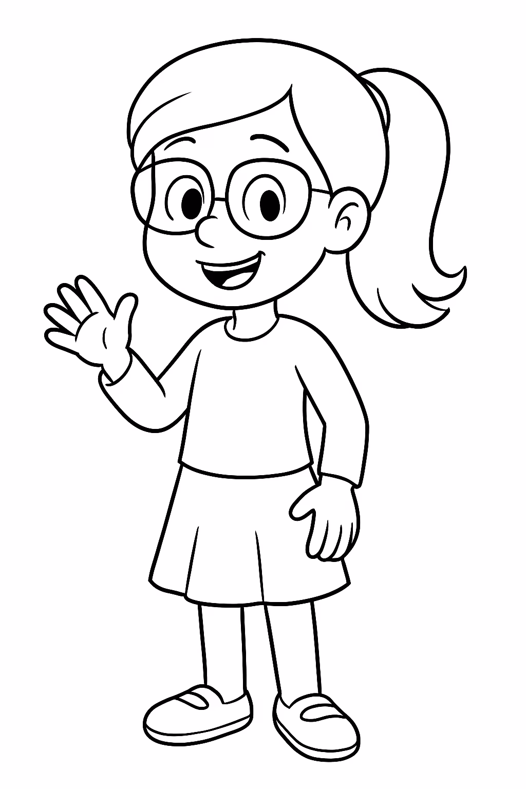 Linda para colorir — desenho para imprimir