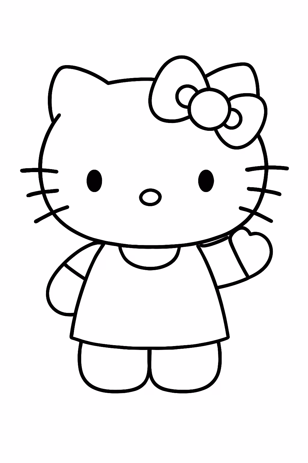 Lol hello kitty para colorir — desenho para imprimir