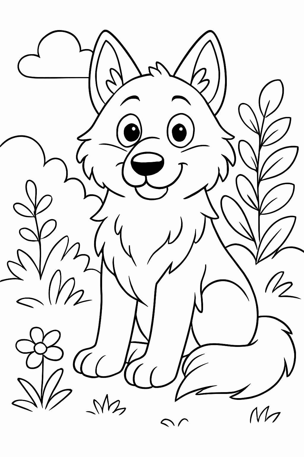 Lupa com muitos detalhes para colorir — desenho para imprimir