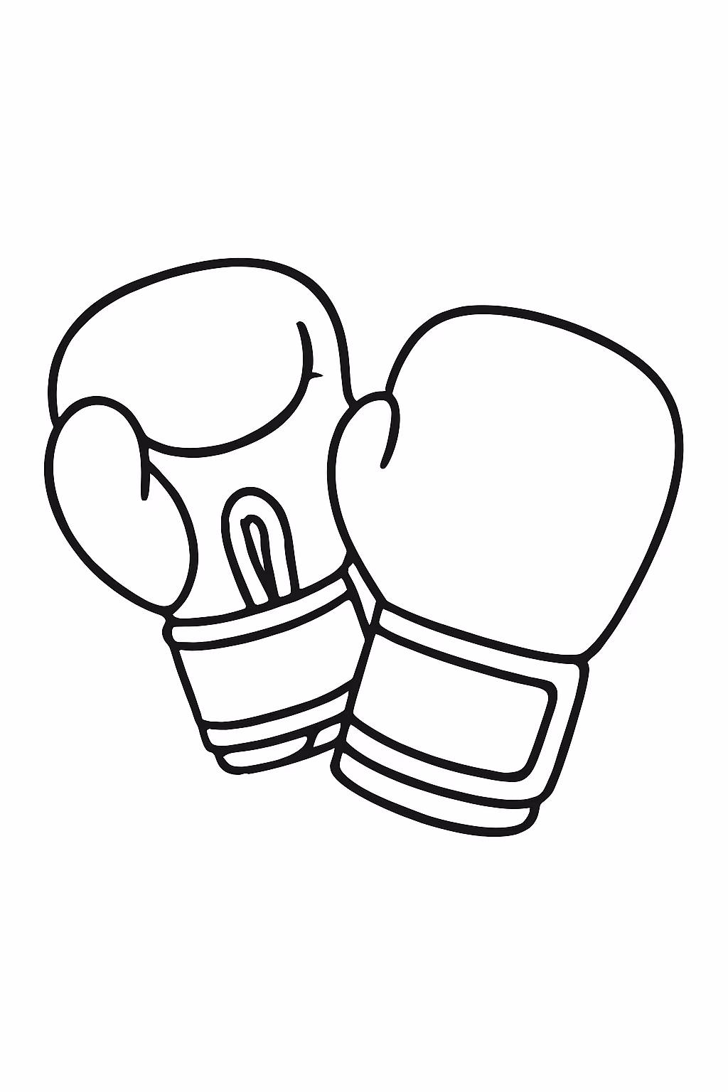 Luvas de muay thai para colorir — desenho para imprimir