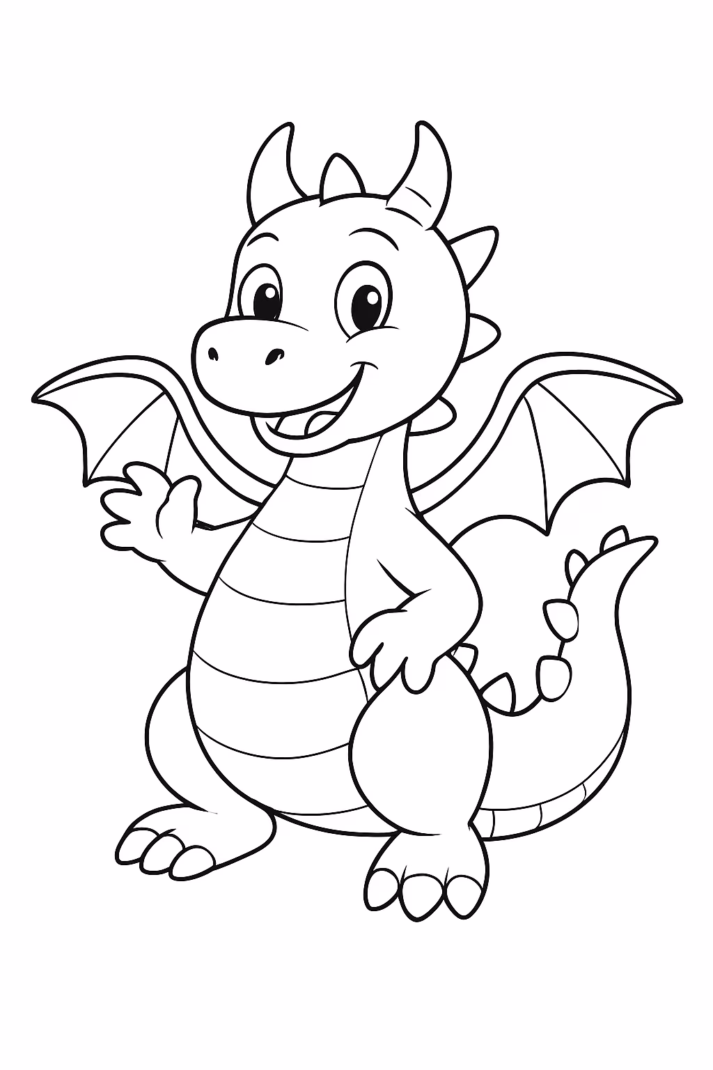 Madimboo dragon bool z para colorir — desenho para imprimir