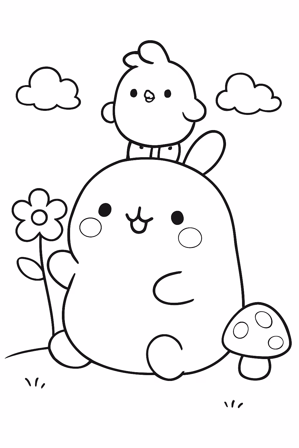 Mais de molang para colorir — desenho para imprimir