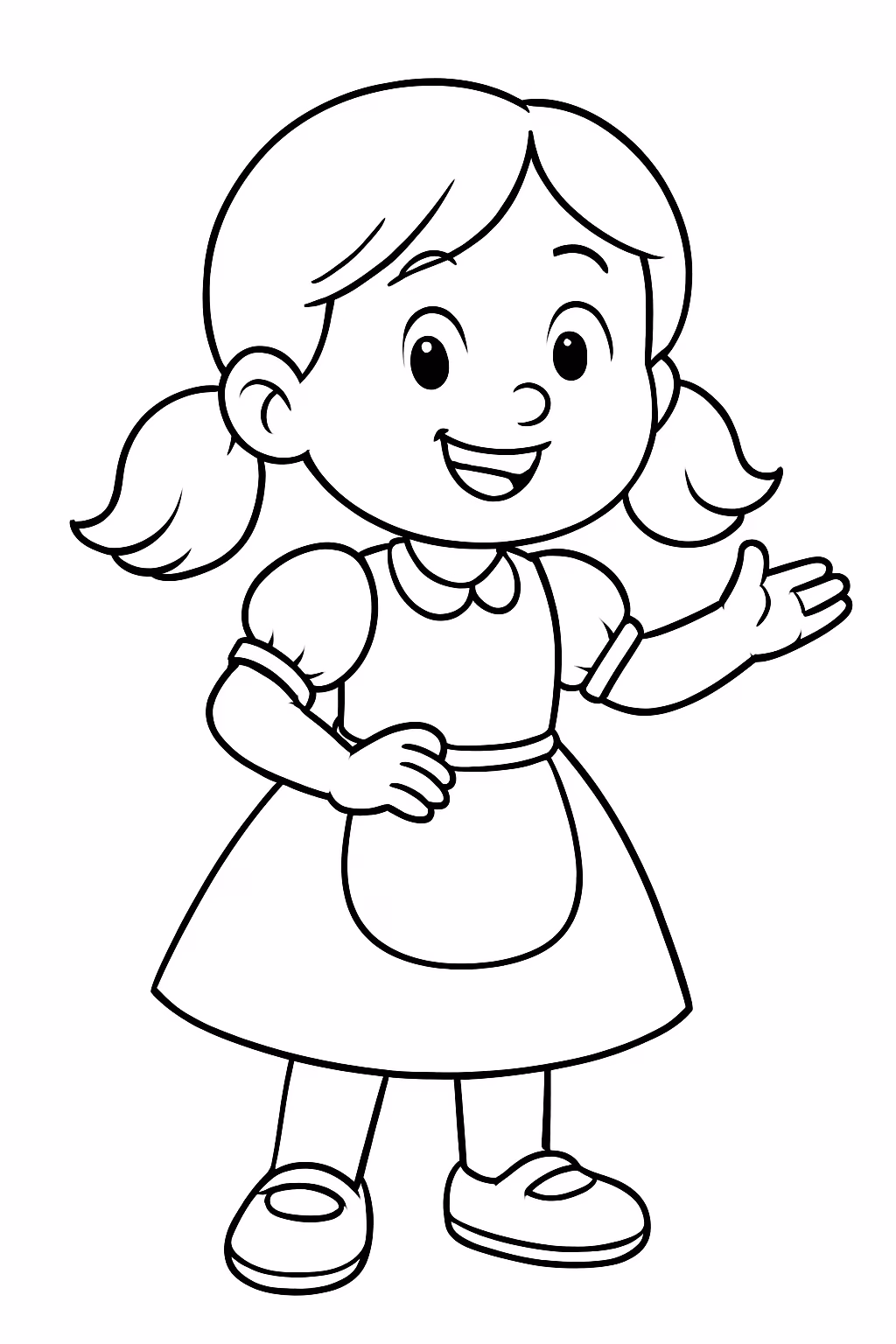 Maite para colorir — desenho para imprimir