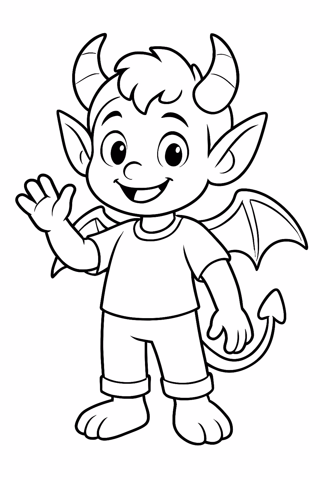 Mal bem de decendetes para colorir — desenho para imprimir