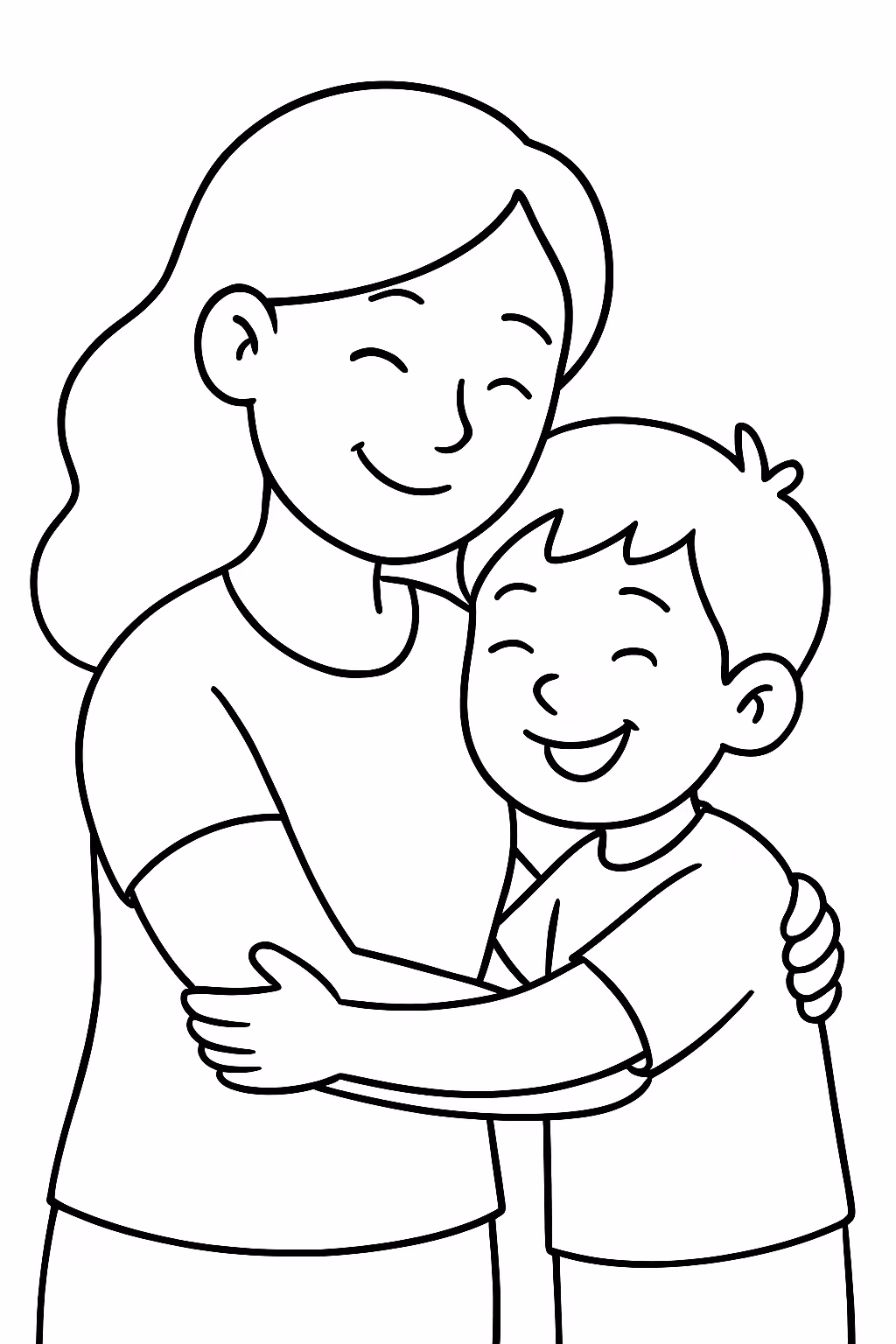 Desenhos de Mães e Filhos
