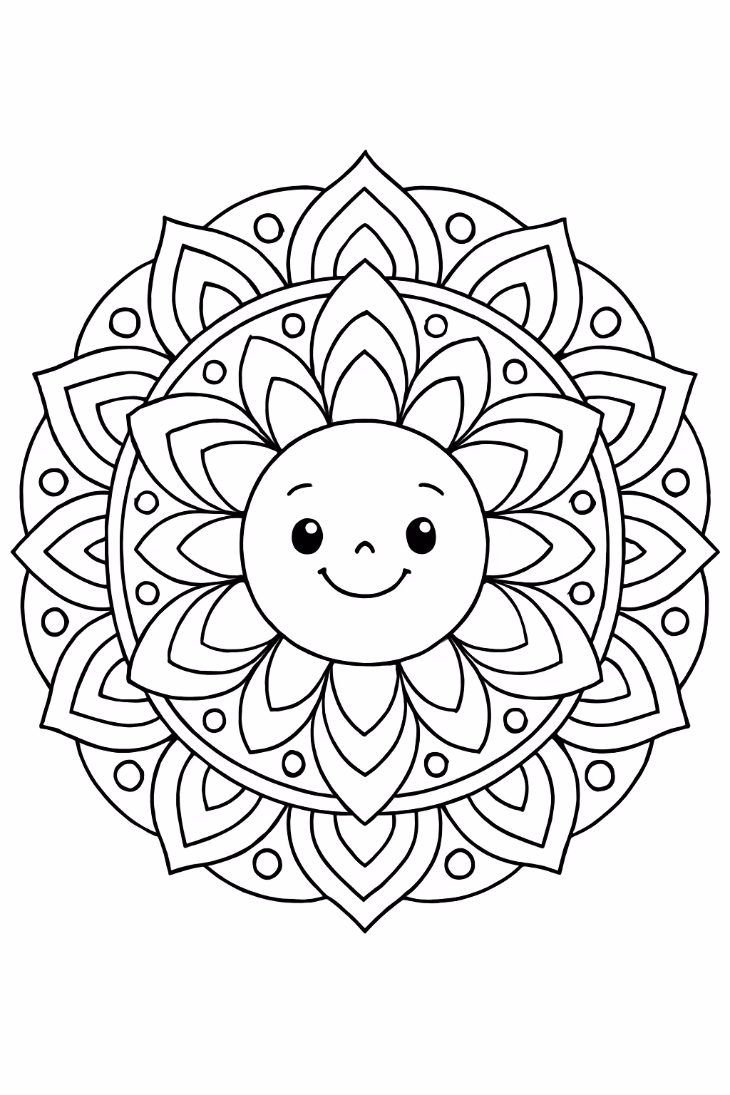 Mandala para colorir — desenho para imprimir