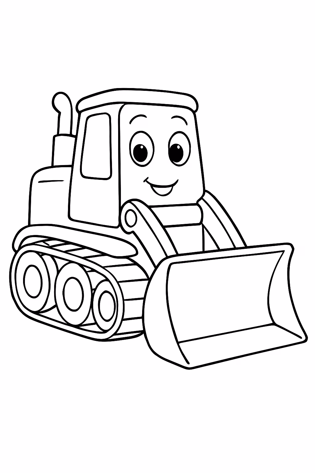 Maquina carregadeira para colorir — desenho para imprimir