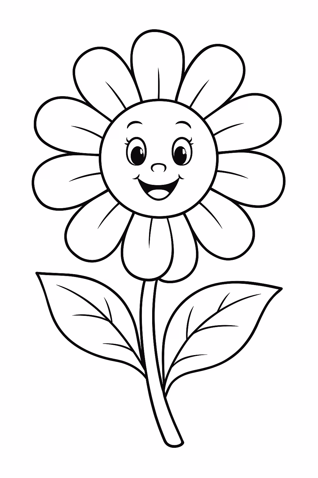Margarida para colorir — desenho para imprimir