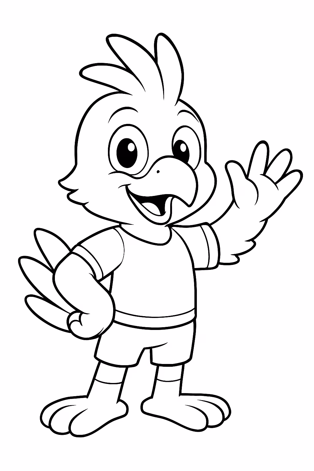 Mascotes das copas para colorir — desenho para imprimir