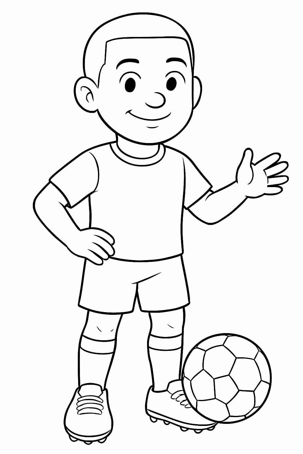 Mbape aduto para colorir — desenho para imprimir