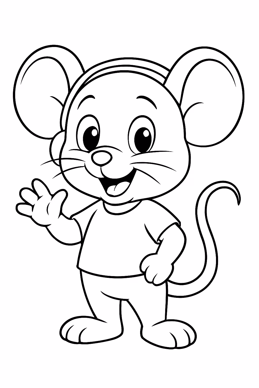 Mc divertida para colorir — desenho para imprimir