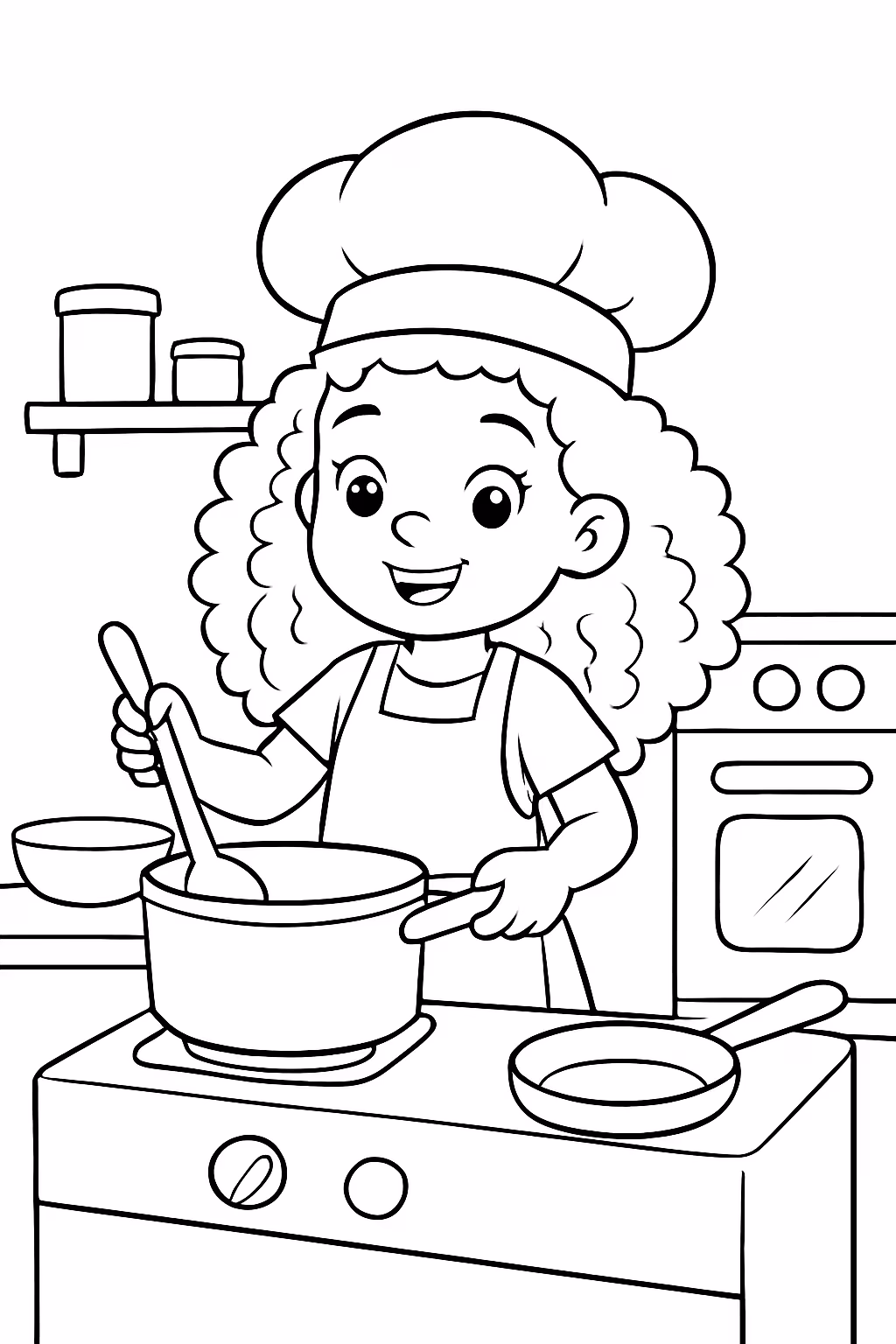 Desenhos de Brincando de Cozinha