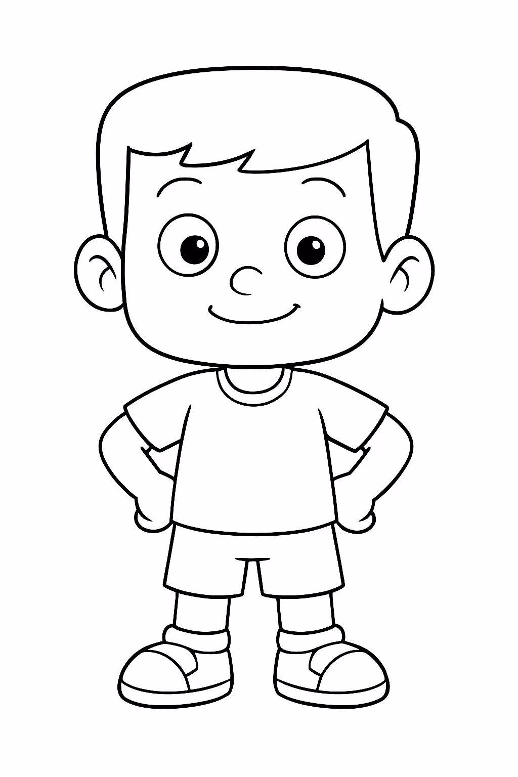 Menino de anos com cabeca quadrada e nome wagner neto para colorir — desenho para imprimir