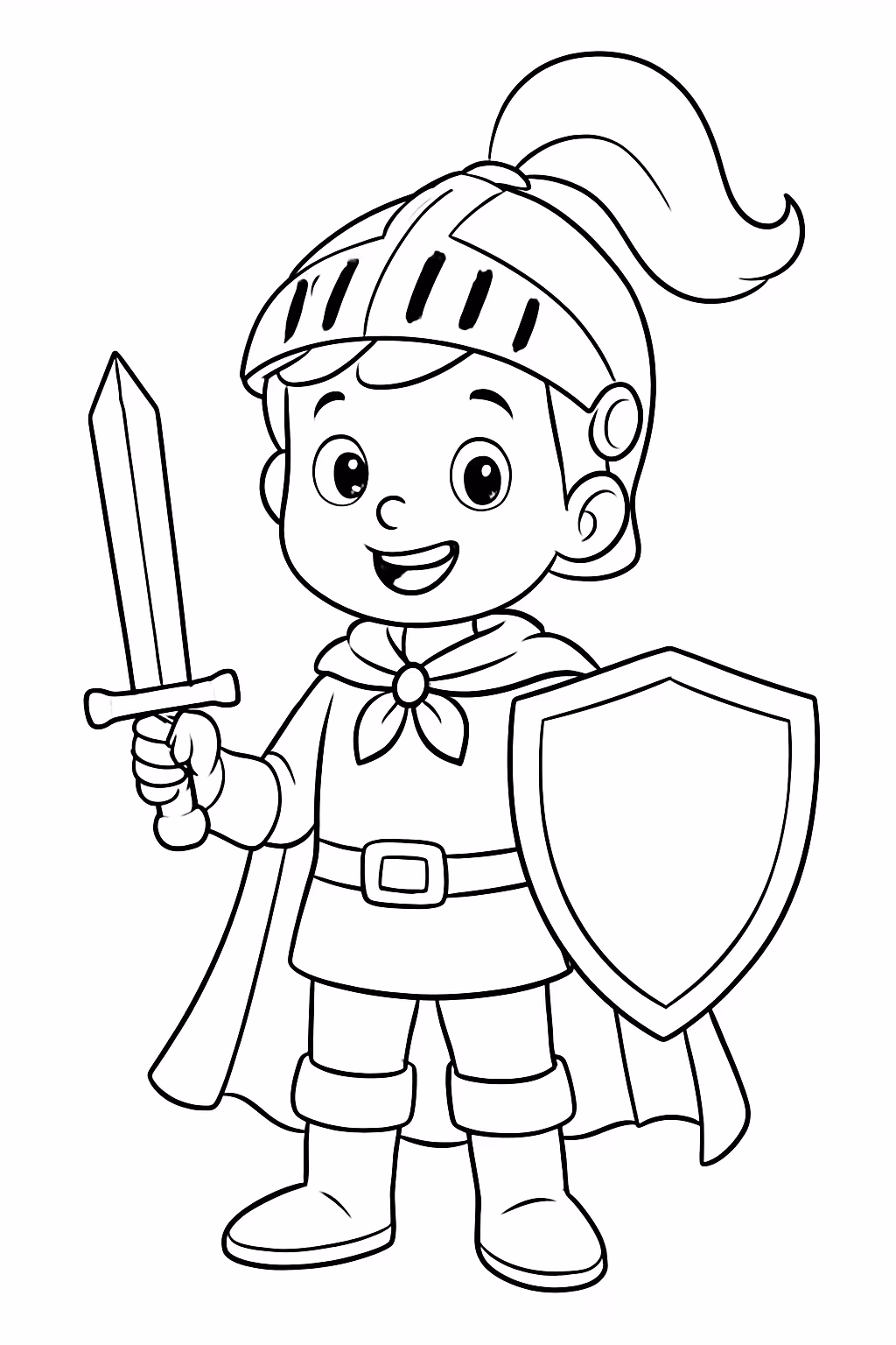 Menino de anos fantasia para colorir — desenho para imprimir