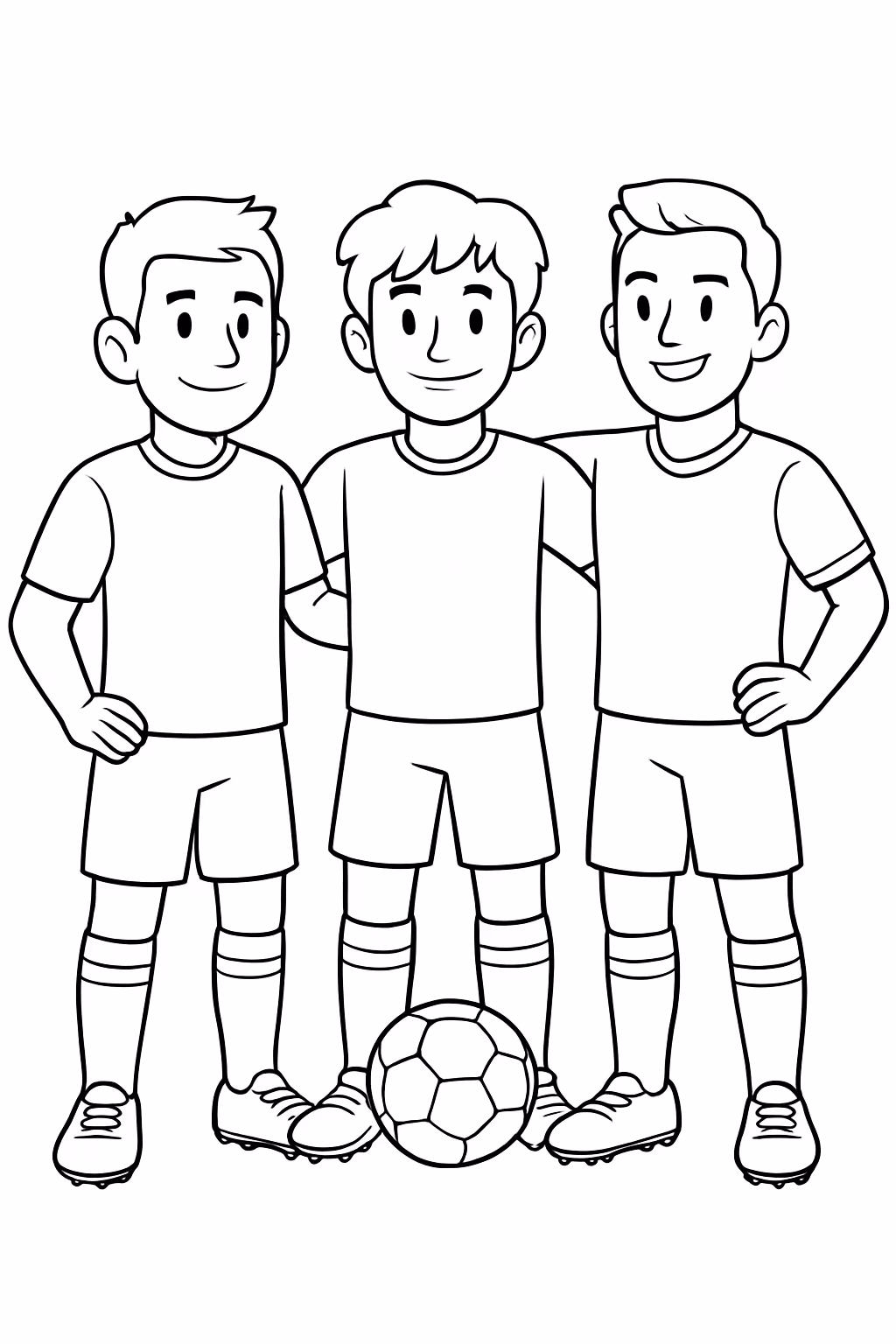 Messi neymar e cristiano ronaldo desenha direito para colorir — desenho para imprimir