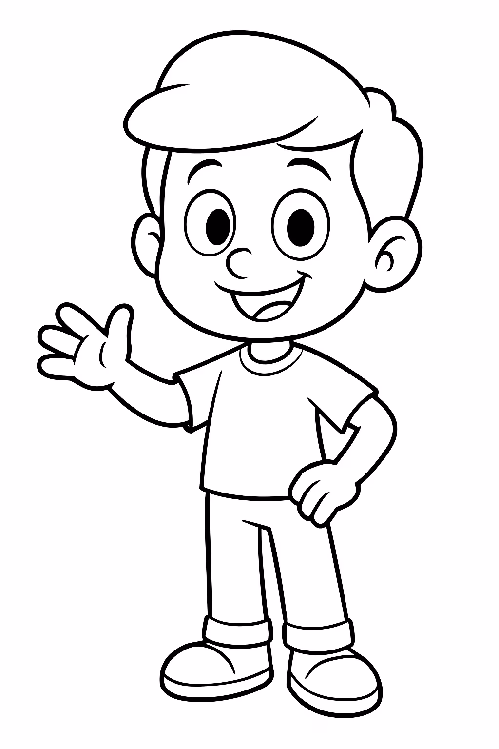 Mikei para colorir — desenho para imprimir