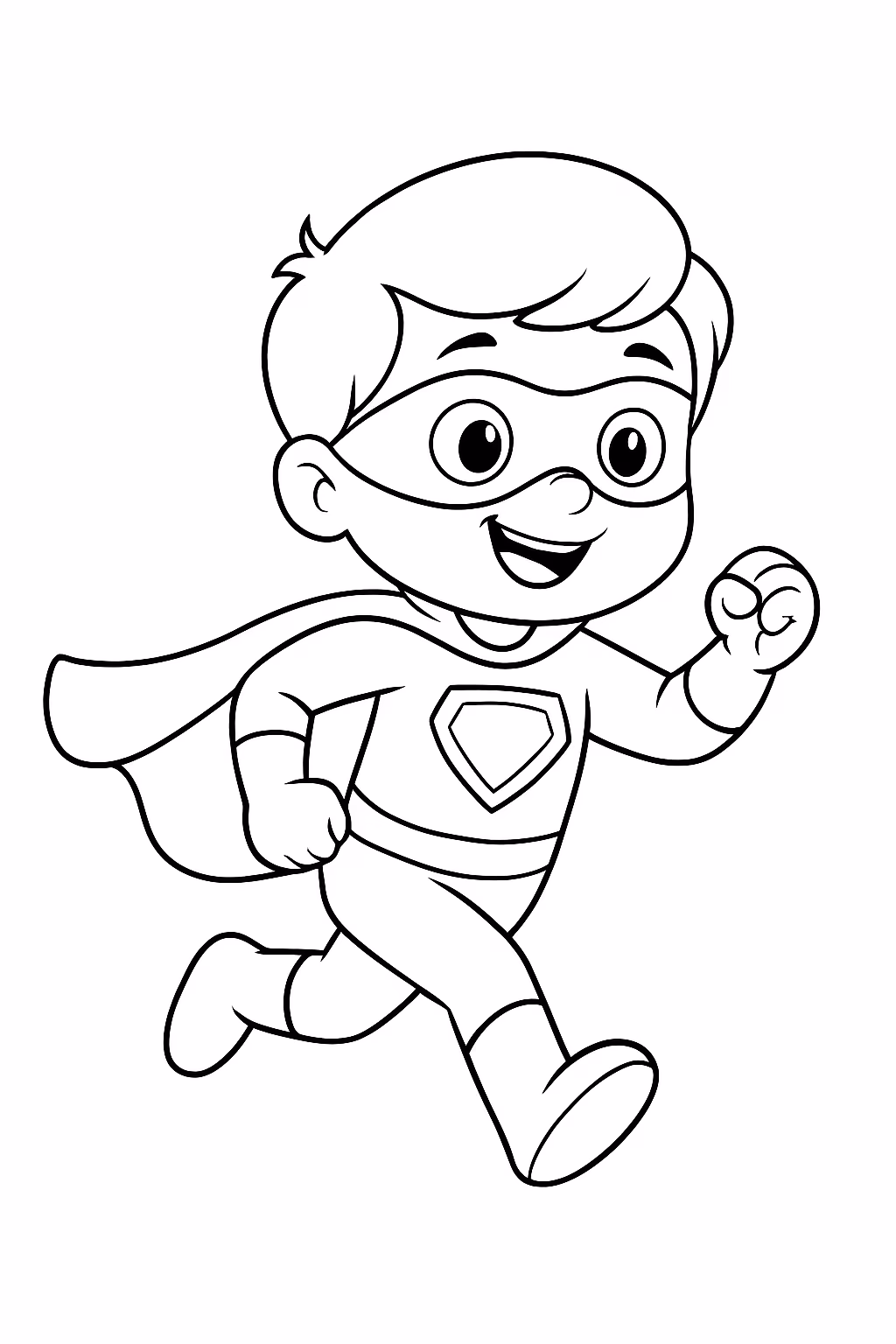 Mini quadrinho para colorir — desenho para imprimir