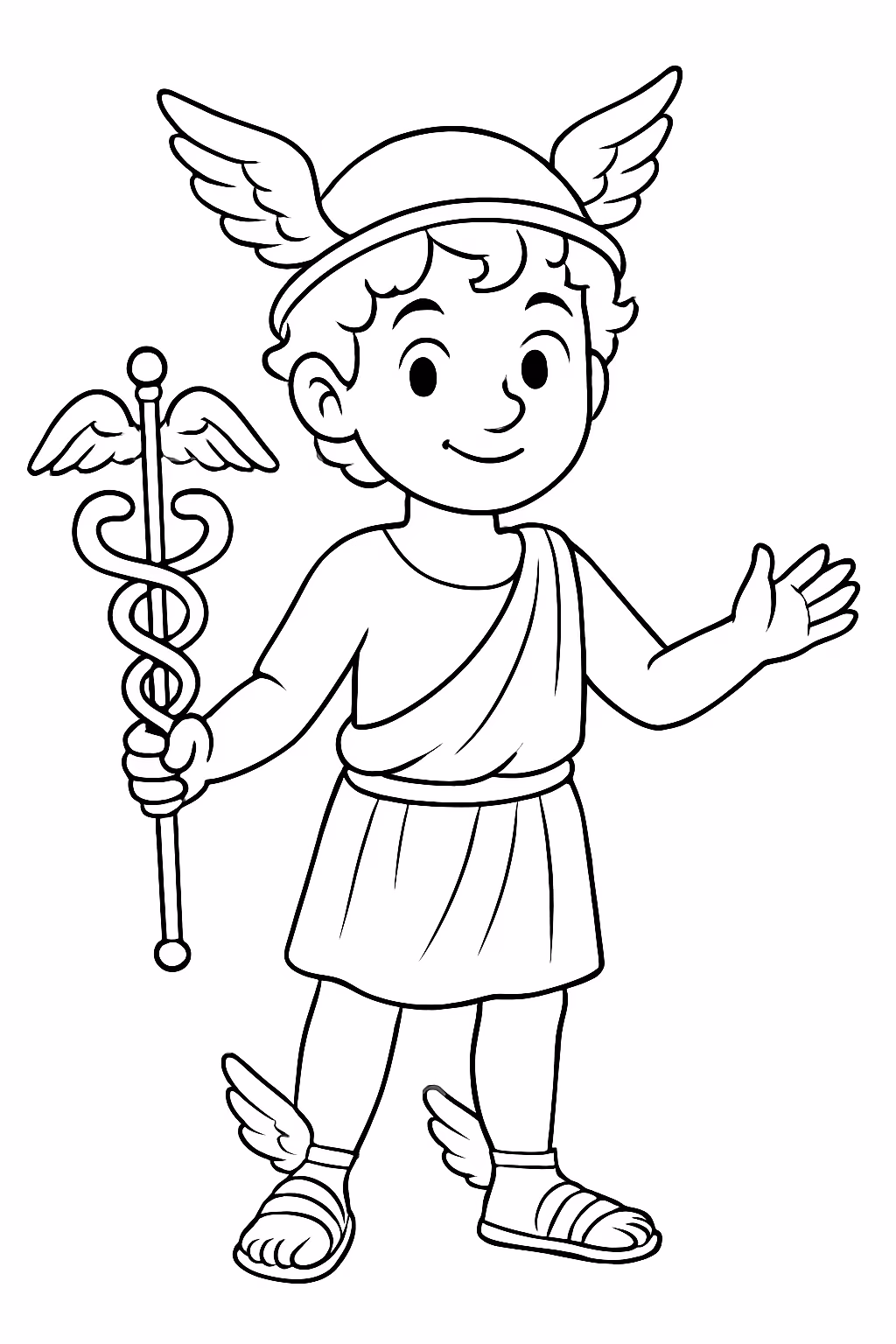 Mitologia grega para colorir — desenho para imprimir