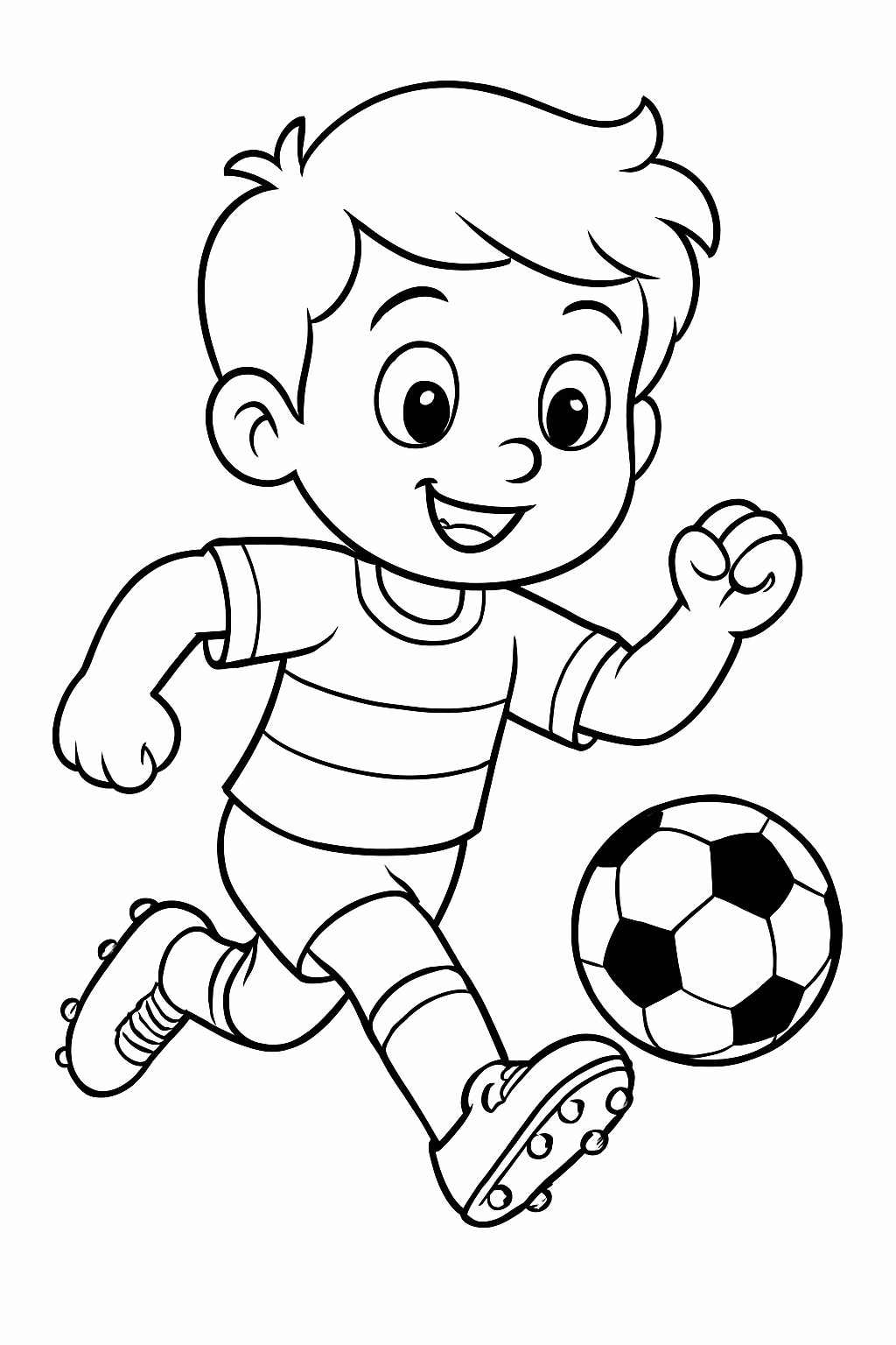 Modelo de figurinha da copa para colorir — desenho para imprimir