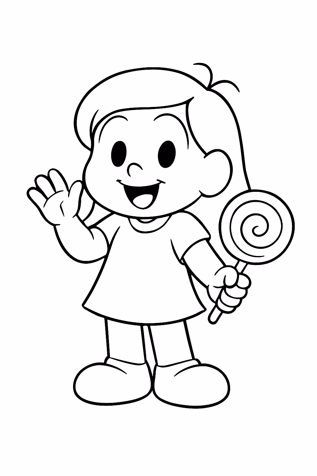 Monica para colorir — desenho para imprimir