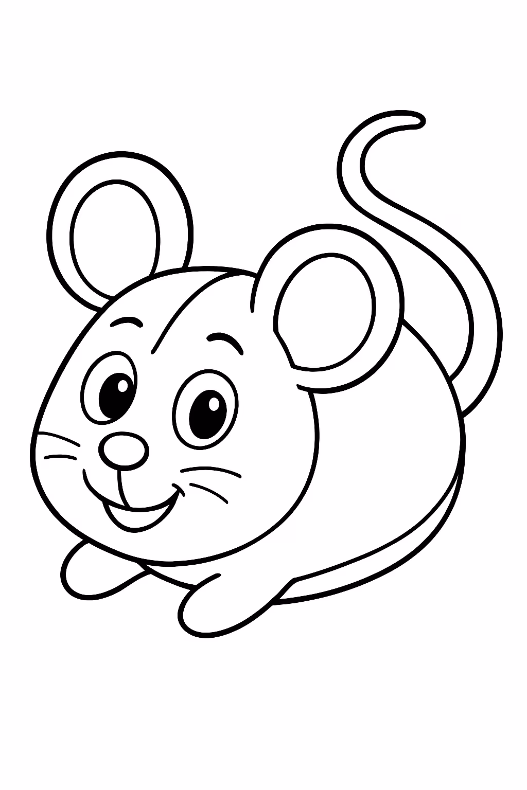 Mouse de computador para colorir — desenho para imprimir
