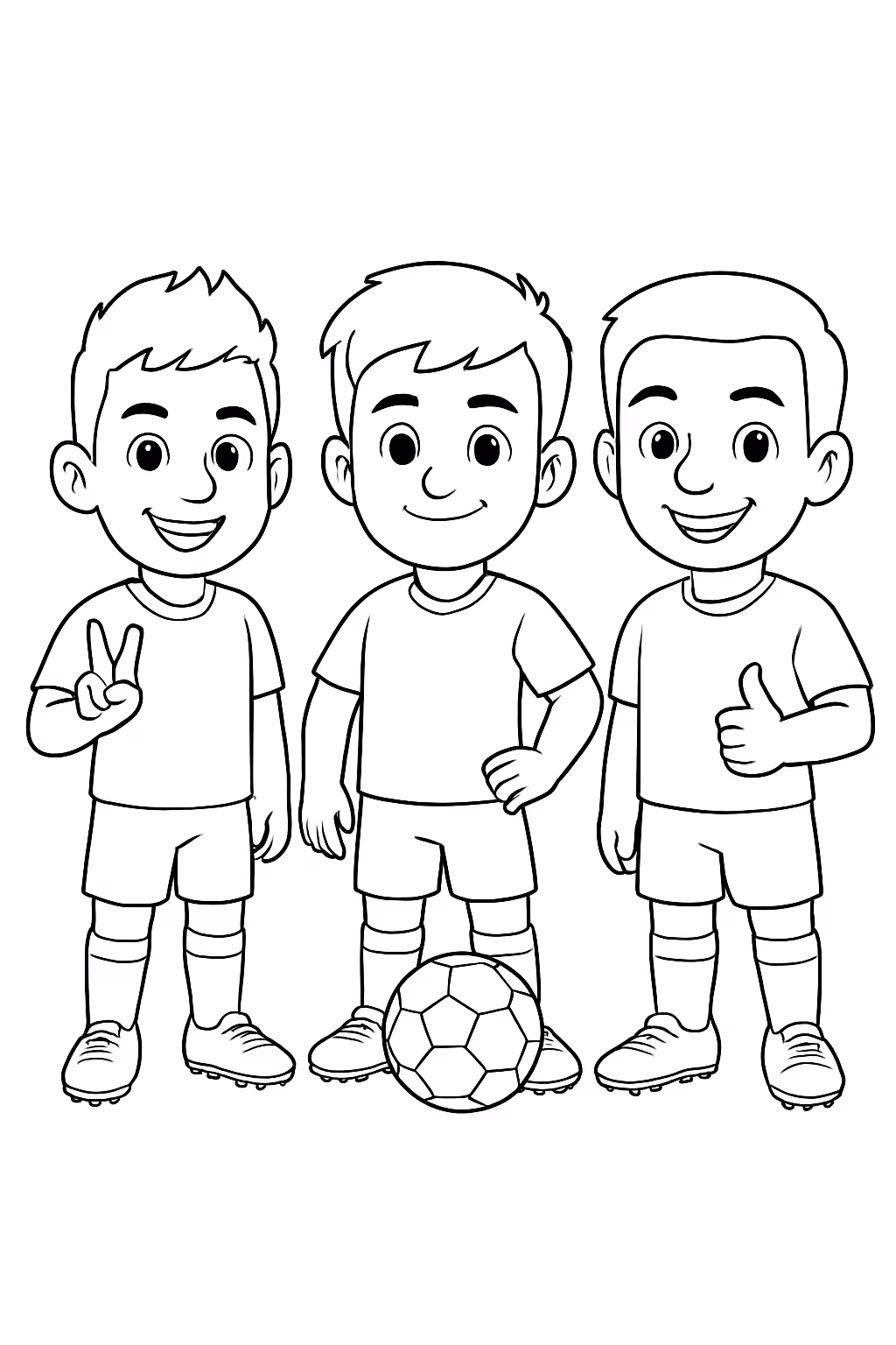 Neymar messi e cristiano para colorir — desenho para imprimir
