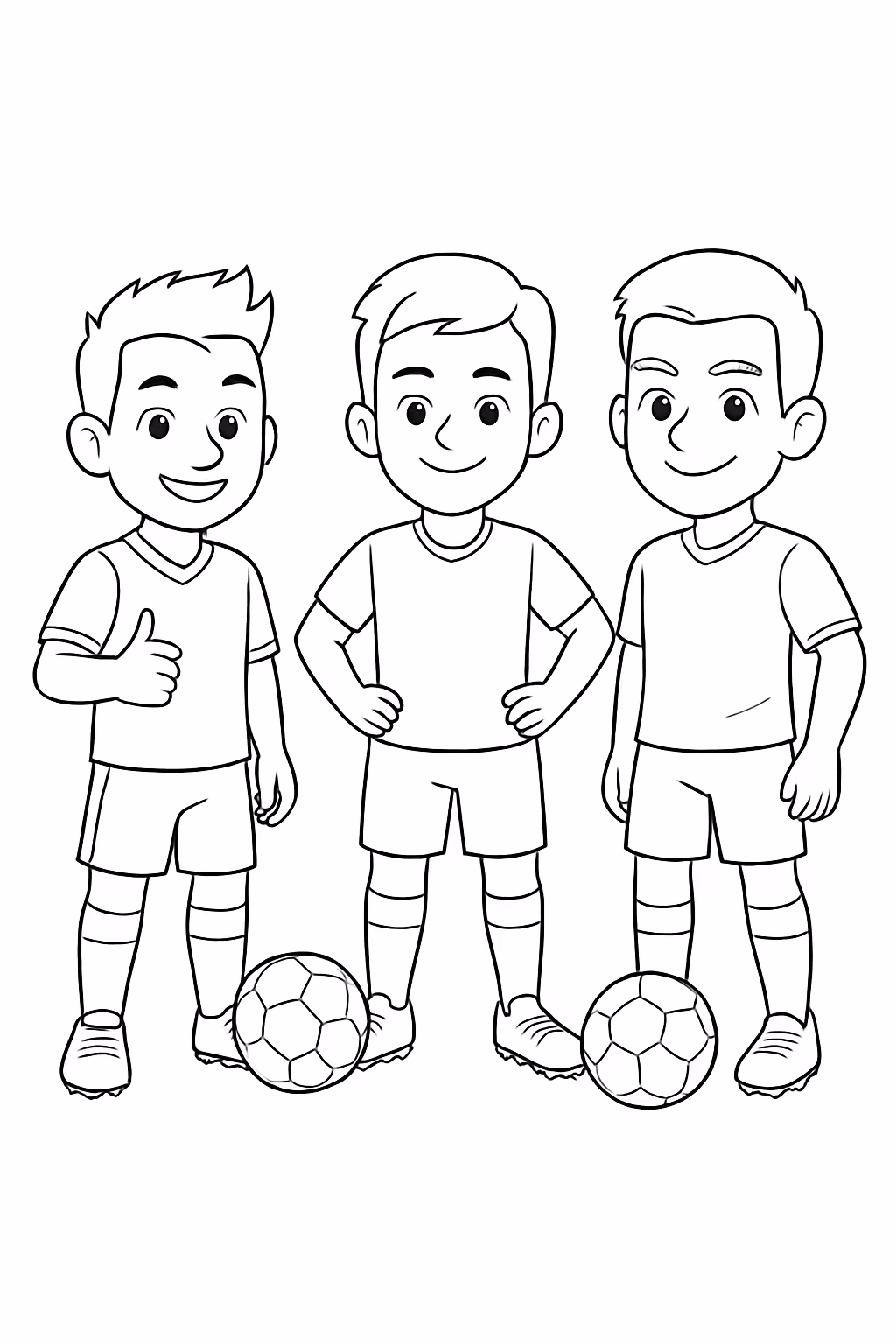 Neymar messi e cristiano ronaldo para colorir — desenho para imprimir