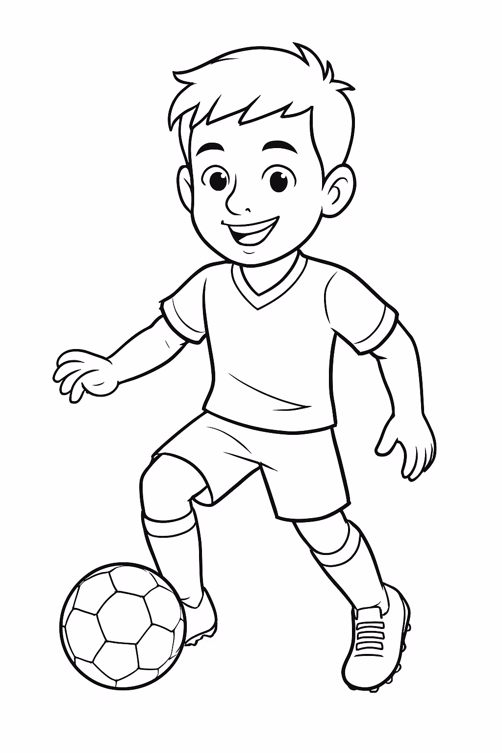 Neymar para colorir — desenho para imprimir
