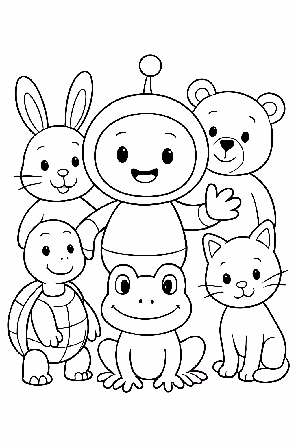 O bita e sua turma para colorir — desenho para imprimir