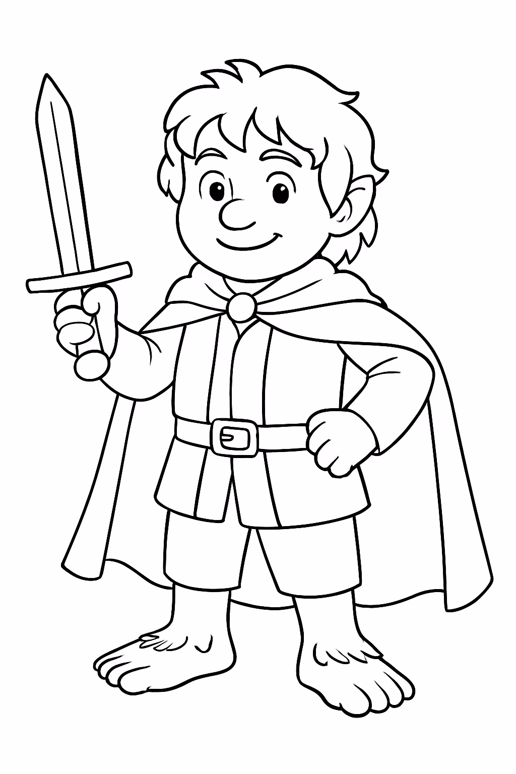 O senhor dos aneis para colorir — desenho para imprimir