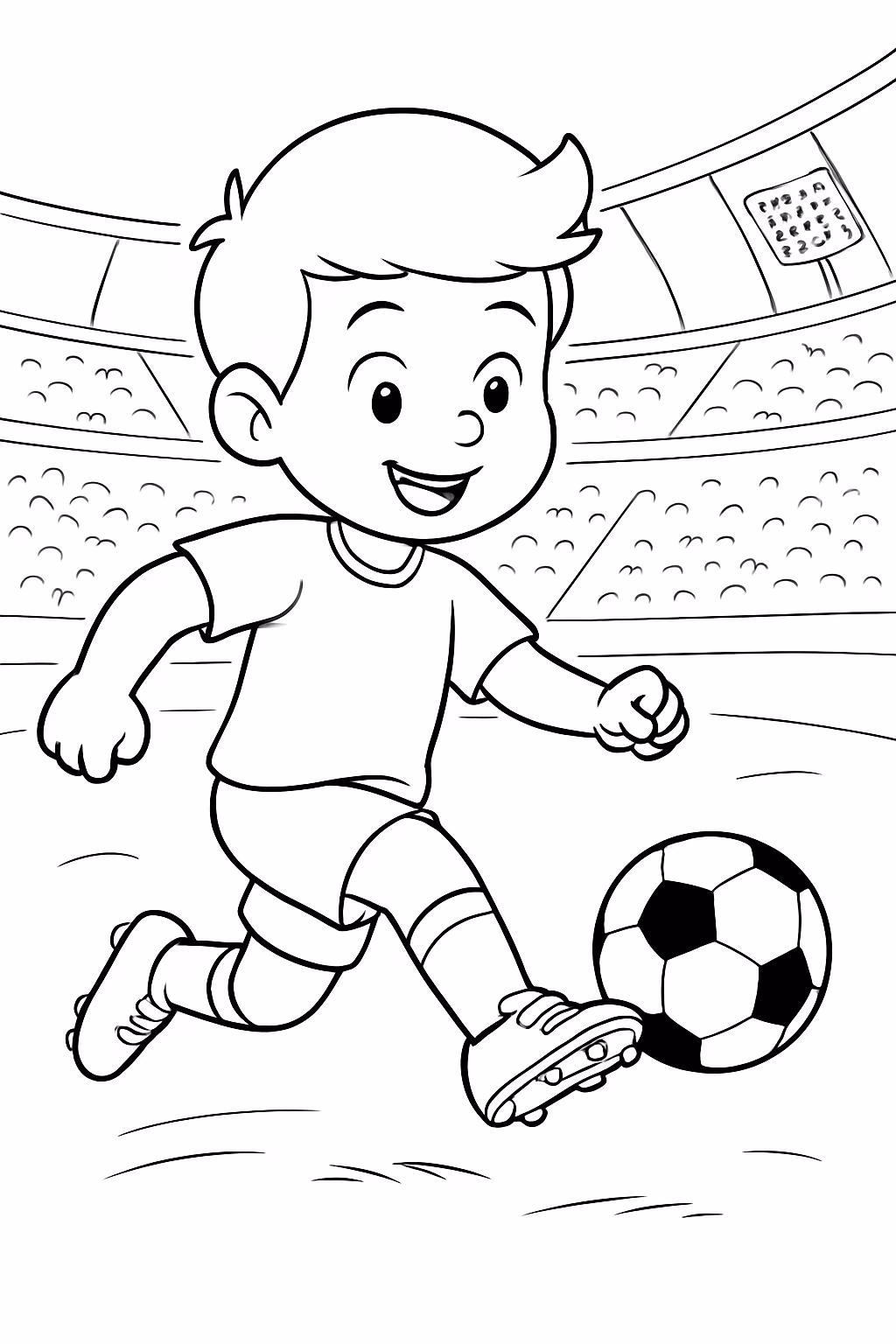 Olavo augusto jogando bola na champions para colorir — desenho para imprimir
