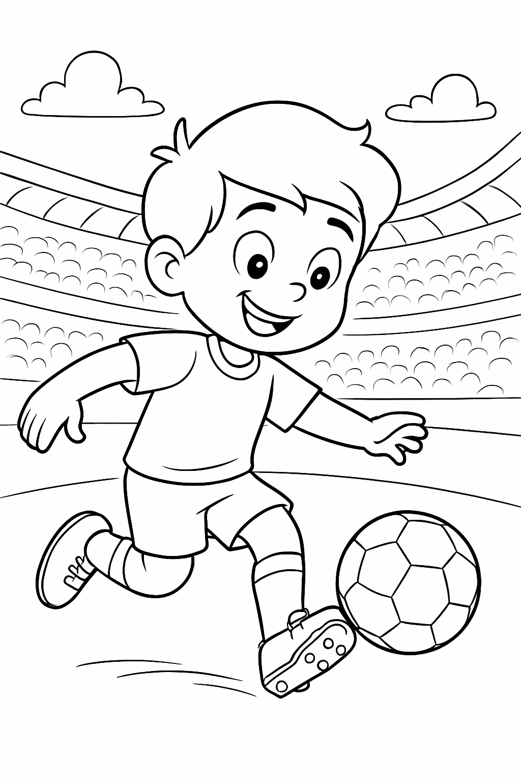 Olavo augusto jogando bola na copa do mundo para colorir — desenho para imprimir