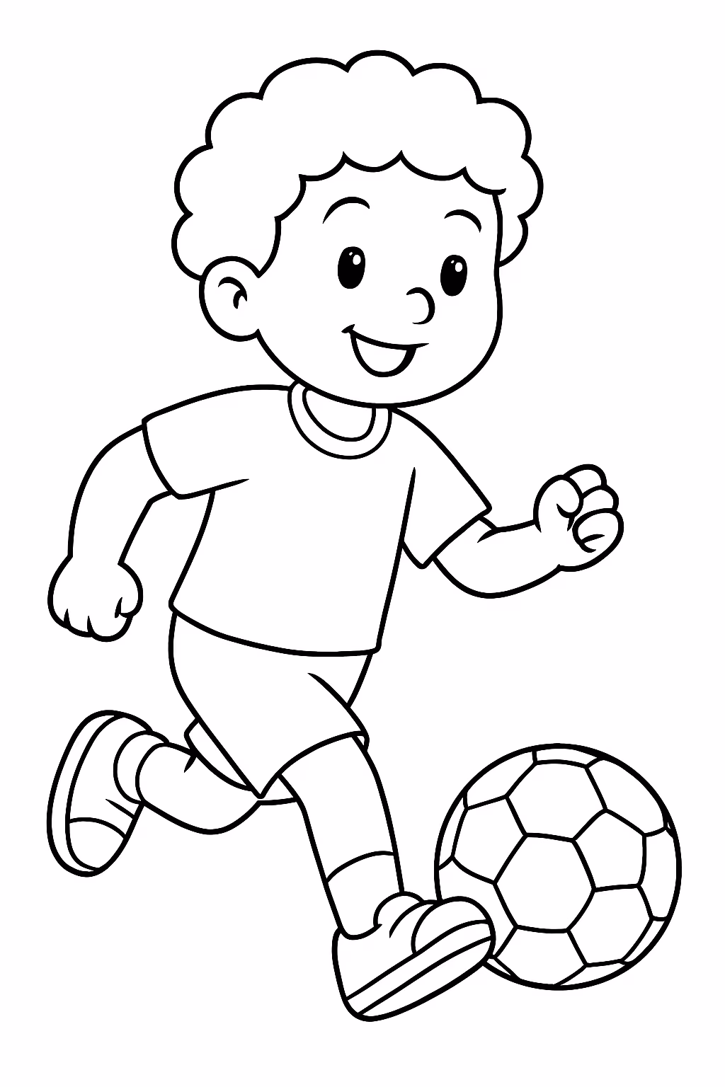 Onde peace jogando futebol para colorir — desenho para imprimir