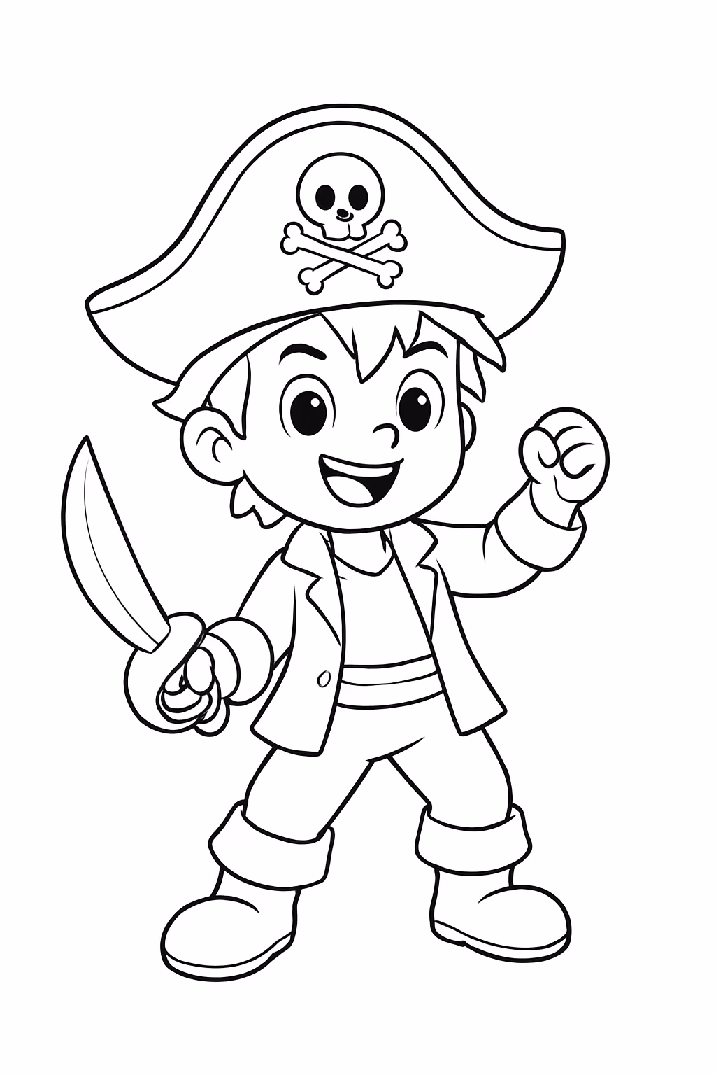 One pirce a luffi para colorir — desenho para imprimir
