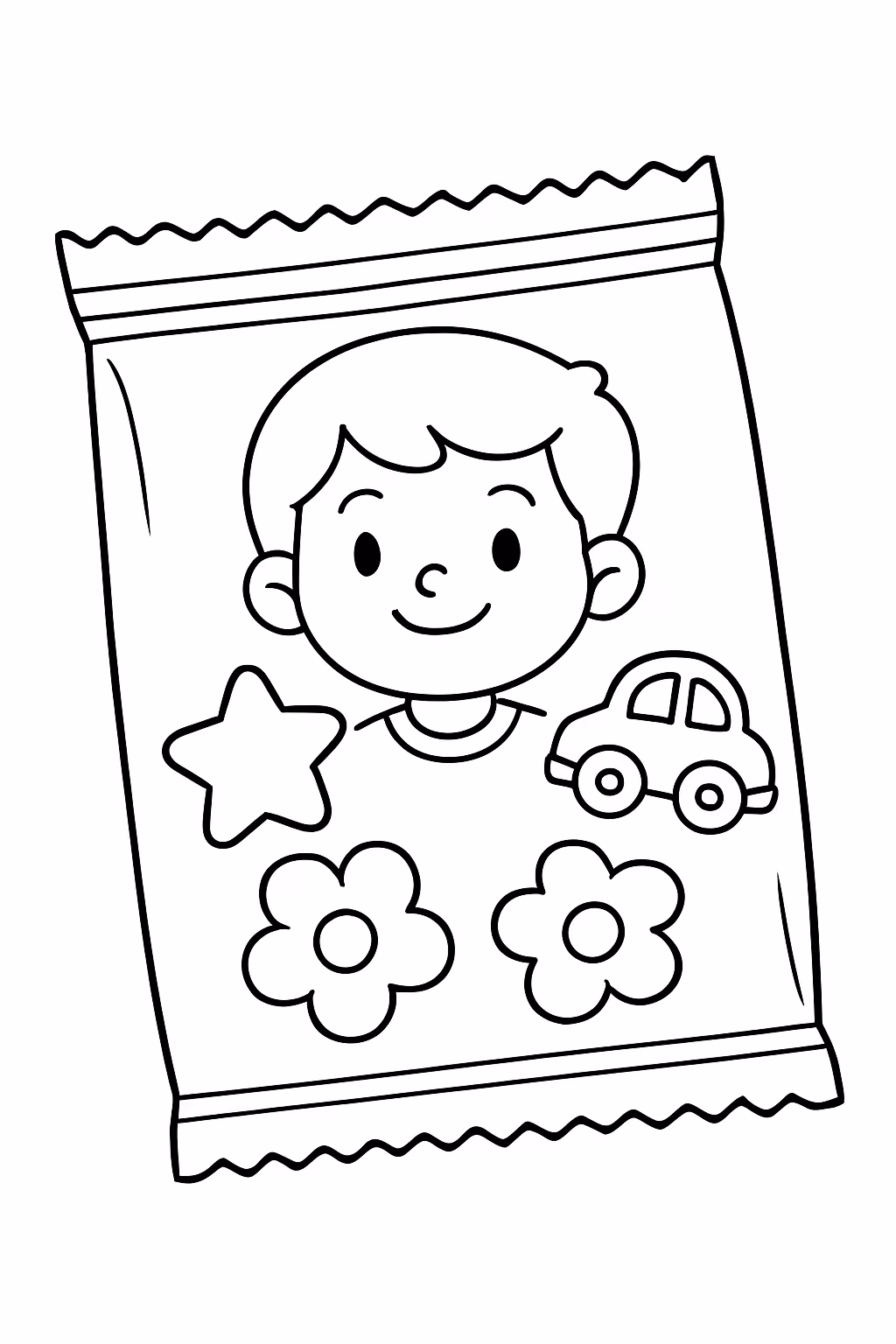 Pacote de figurinha para colorir — desenho para imprimir